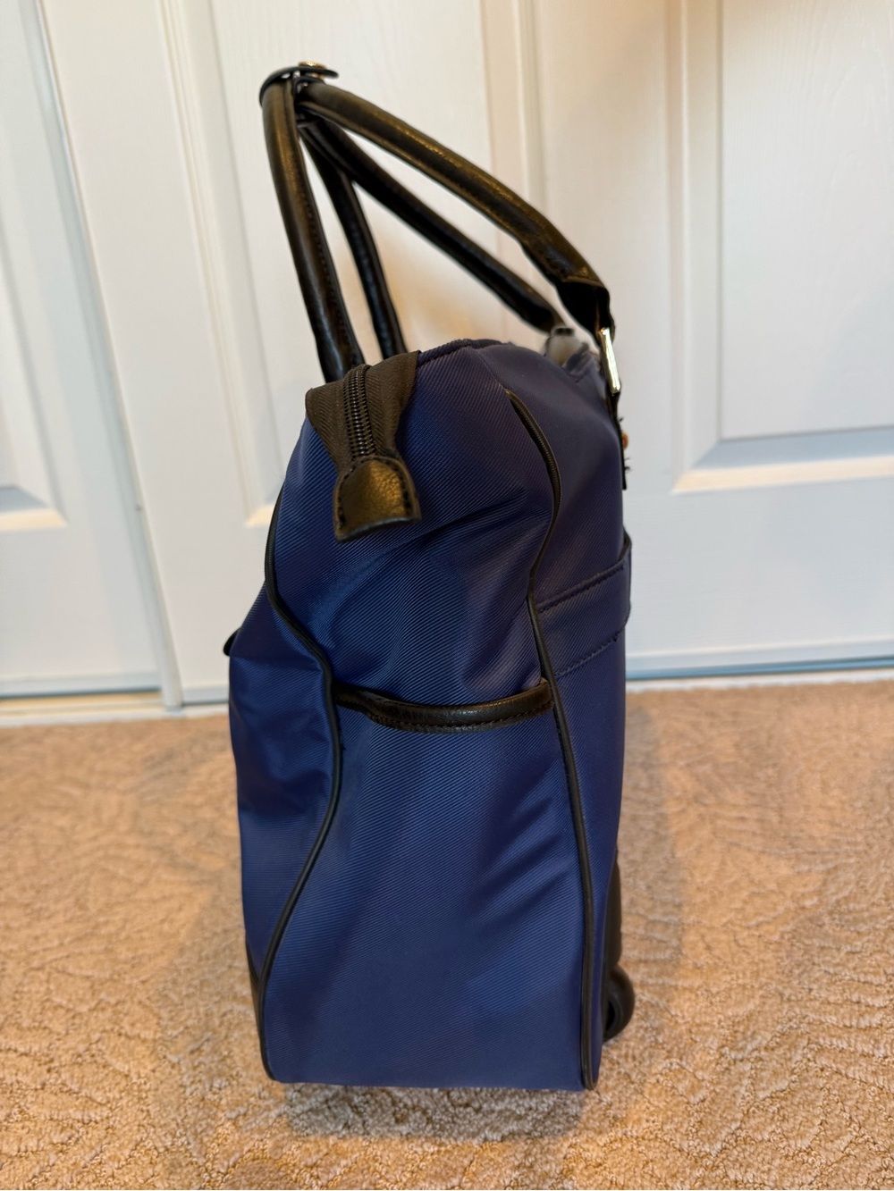 Kenneth Cole Reaction Blue and Black Wheeled Briefcase Underseat Carryon Bag - Picture 6 of 14